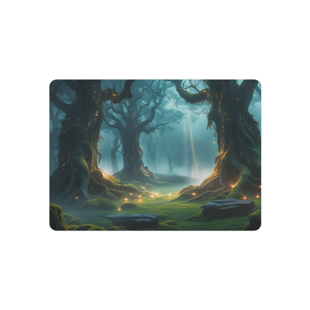 Fantasy Enchanted Misty Forest Metal Wall Art – Scenic Decor