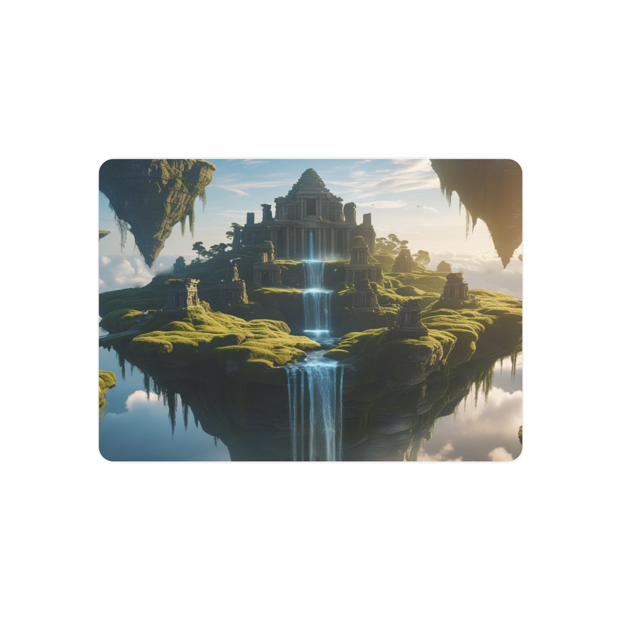 Fantasy Floating Islands Metal Wall Art – Epic Sky Decor