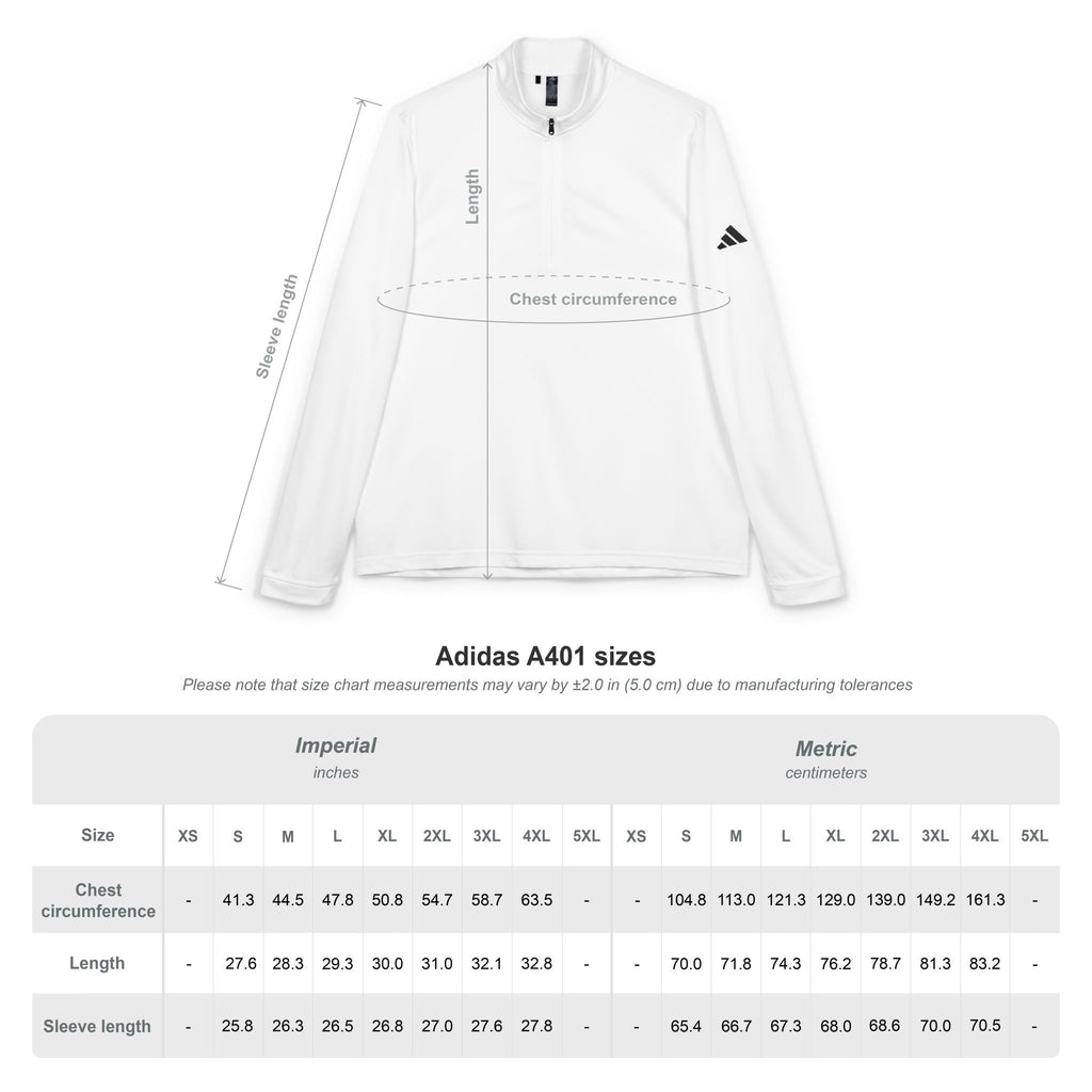 Adidas® Quarter-Zip Pullover for Healthcare Workers & EMTs