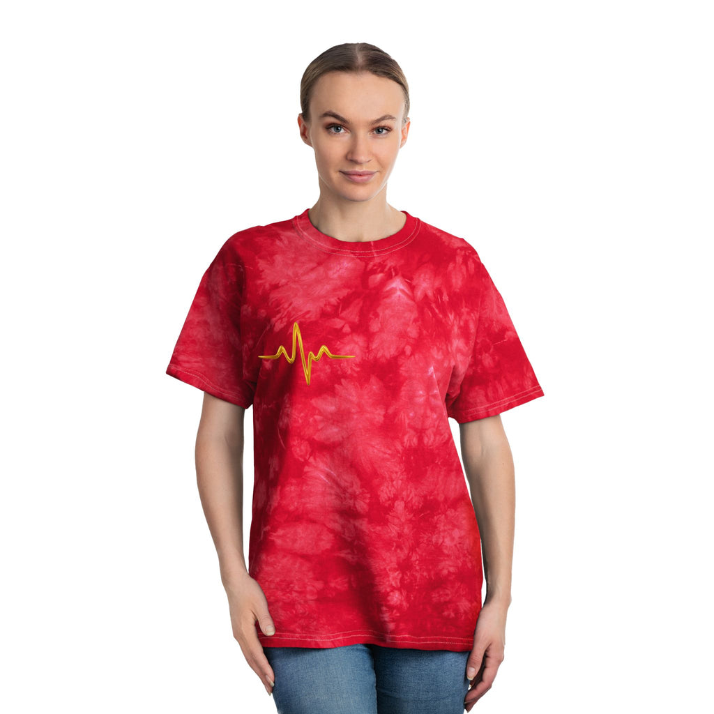 Nurse Hero Crystal Tie-Dye Shirt – Winged Caduceus Symbol Tee