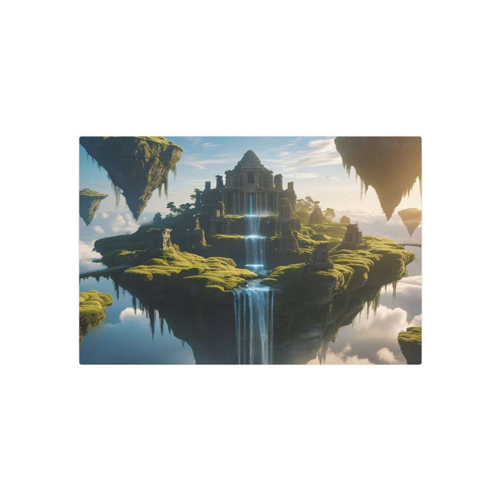 Fantasy Floating Islands Metal Wall Art – Epic Sky Decor