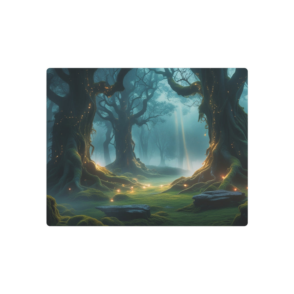 Fantasy Enchanted Misty Forest Metal Wall Art – Scenic Decor