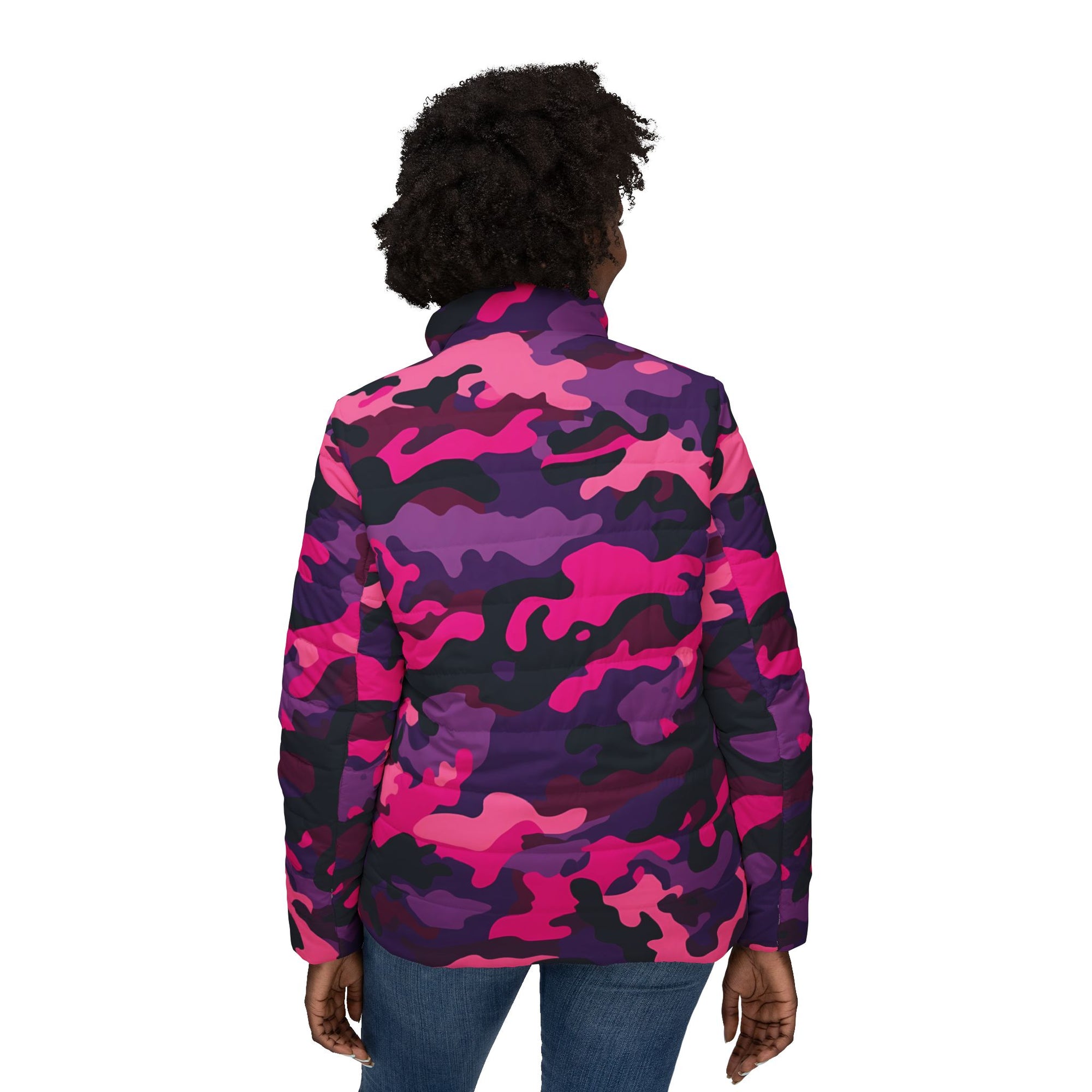 Nurse Rambo Women's Camo Puffer Jacket – Bold Winter Outerwear