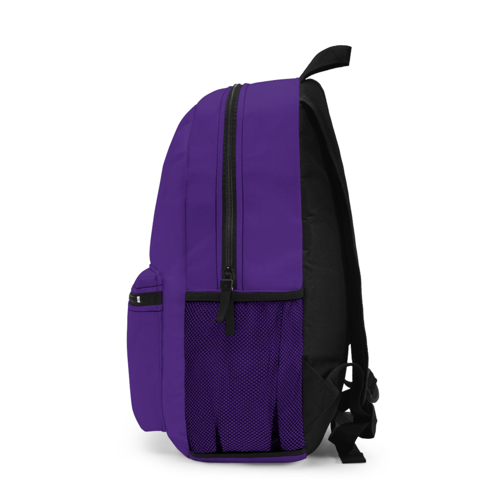 The Healer’s Backpack – Medical Caduceus & Gold Heartbeat Nursing Backpack (Purple)