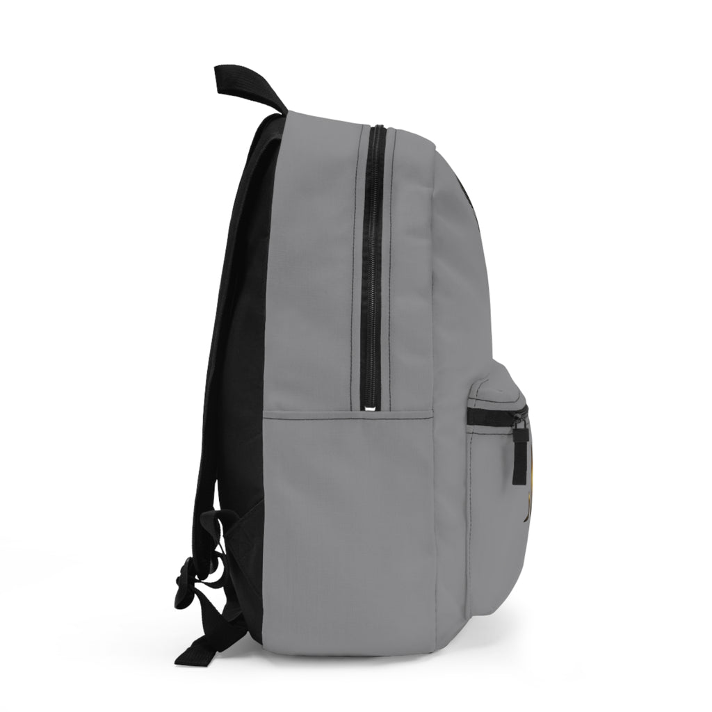 The Healer’s Backpack – Medical Caduceus & Gold Heartbeat Nursing Backpack (Grey)