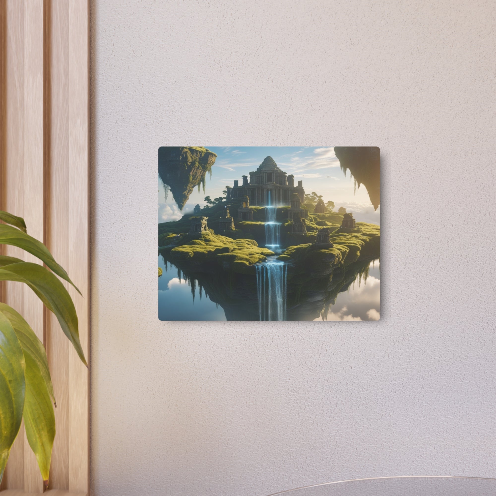 Fantasy Floating Islands Metal Wall Art – Epic Sky Decor