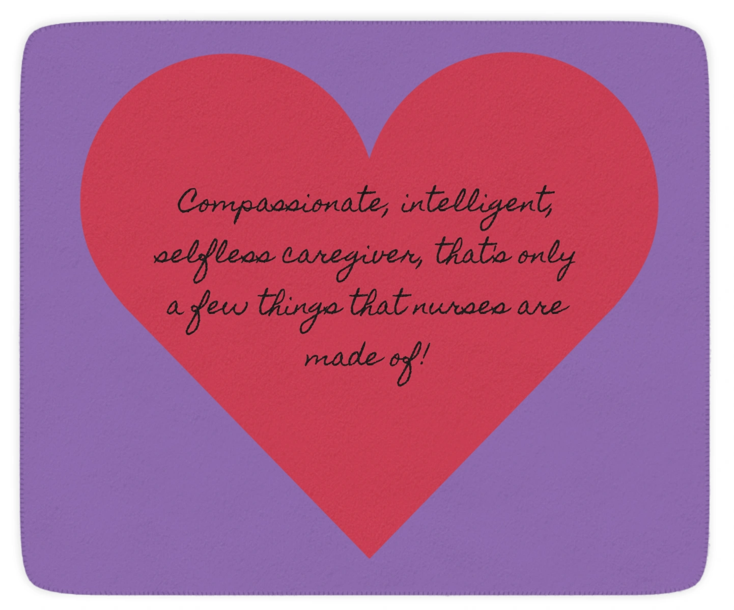 Blanket: What Nurses are Made Of – Heartfelt Cozy Sherpa Blanket for Nurses & Healthcare Workers