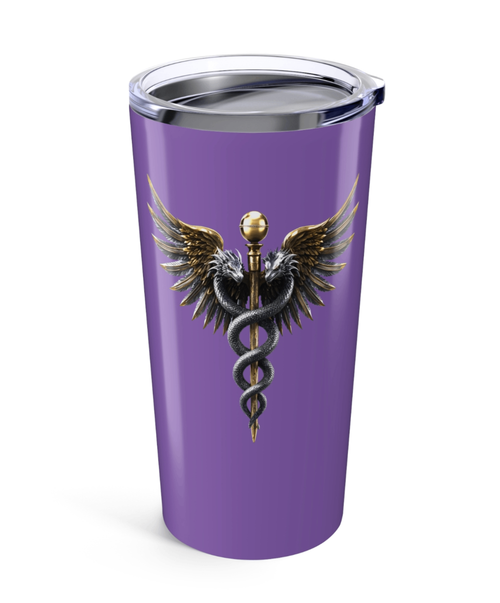 20oz Stainless Steel Tumbler – Light Purple Healer Wings Cup