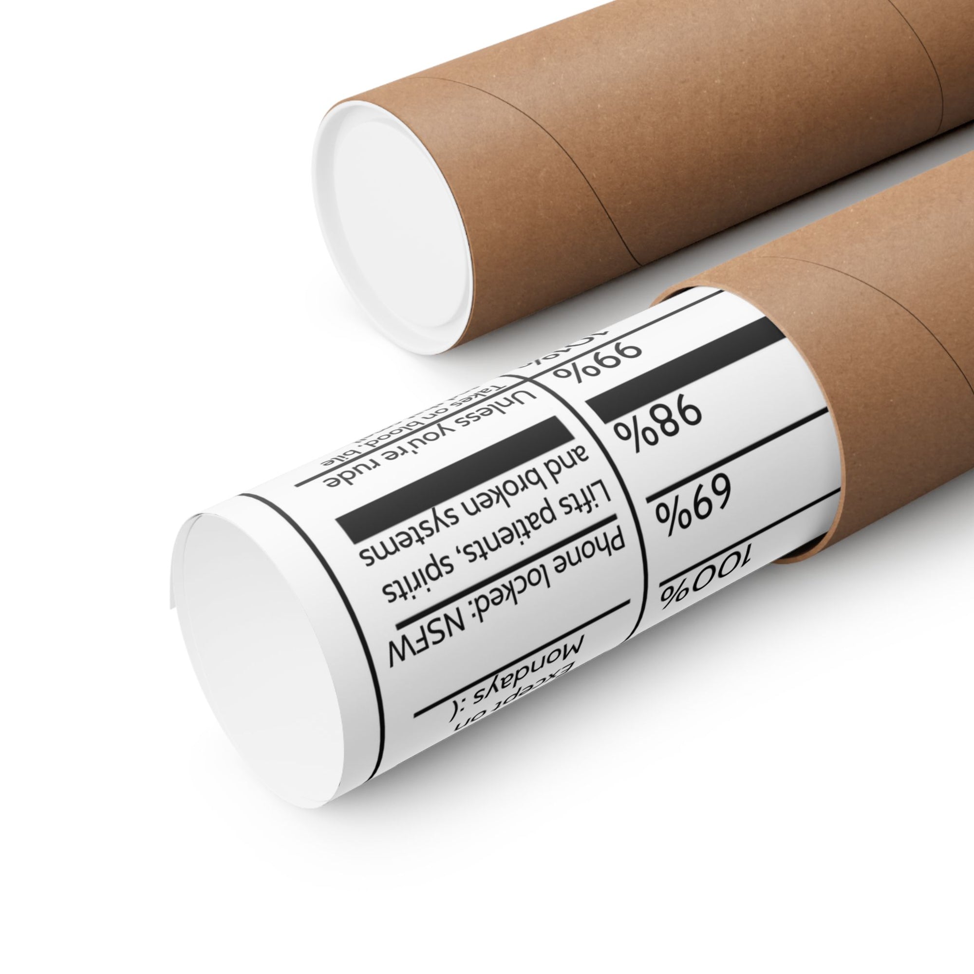 Nurse Facts Poster – Funny Nutrition Label Wall Art for Nurses