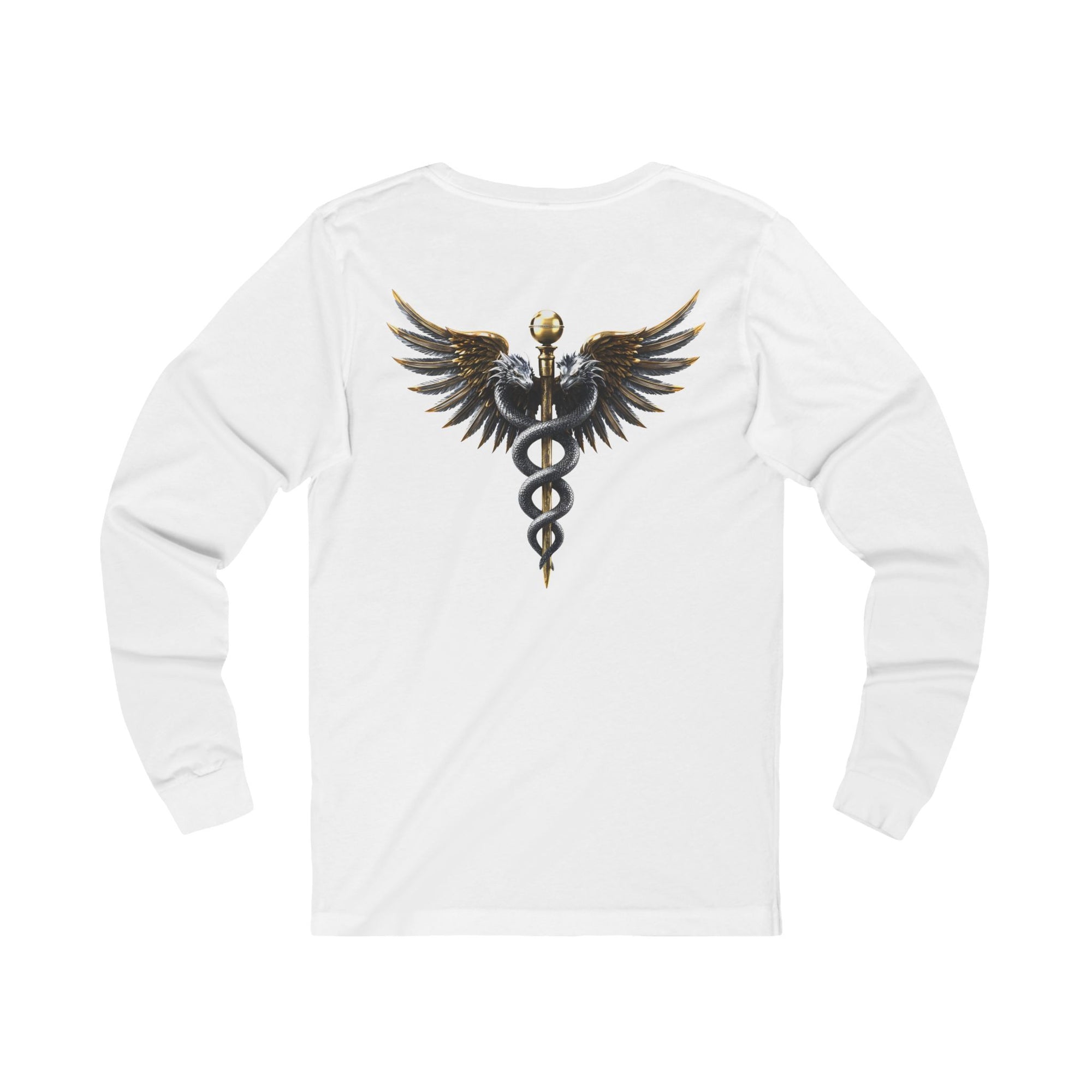 Caduceus & Heartbeat Long Sleeve Shirt for Medical Professionals