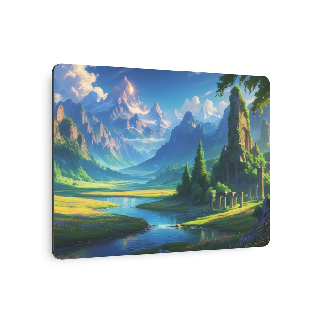 Fantasy Mountain Landscape Metal Wall Art – Scenic Decor