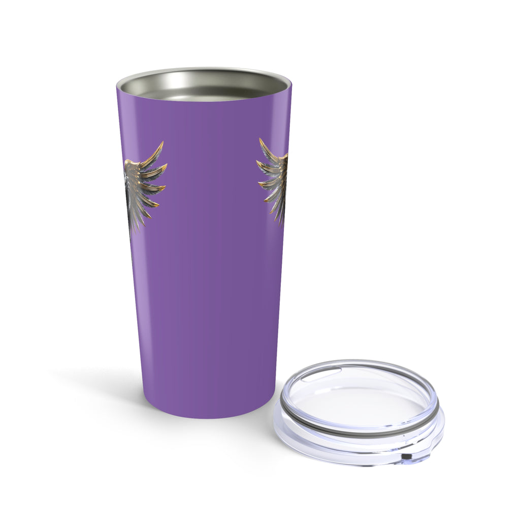 20oz Stainless Steel Tumbler – Light Purple Healer Wings Cup