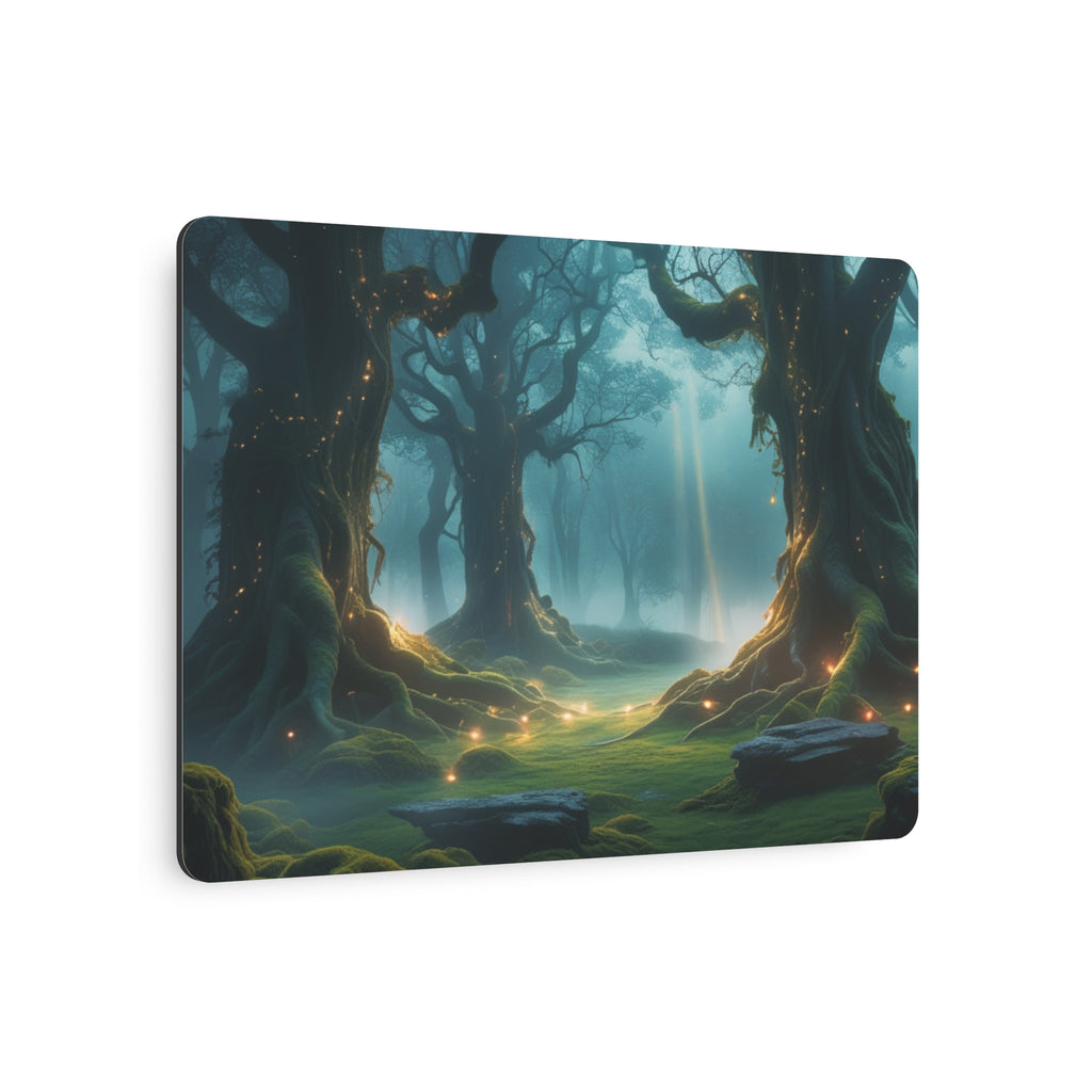 Fantasy Enchanted Misty Forest Metal Wall Art – Scenic Decor