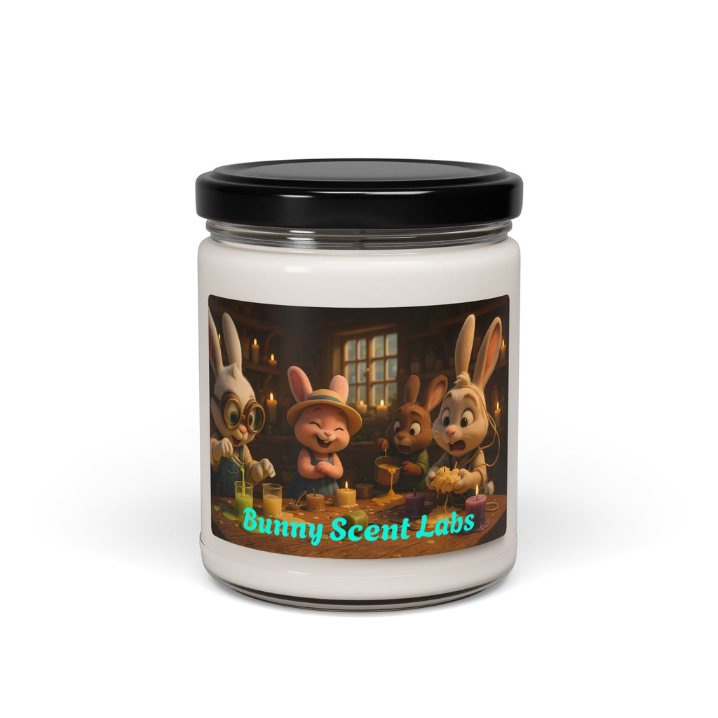 Bunny Scent Labs - White Wax Candles – Adorable Bunny Candle, Cozy Spring Home Decor, Relaxing Seasonal Scent, Perfect Gift