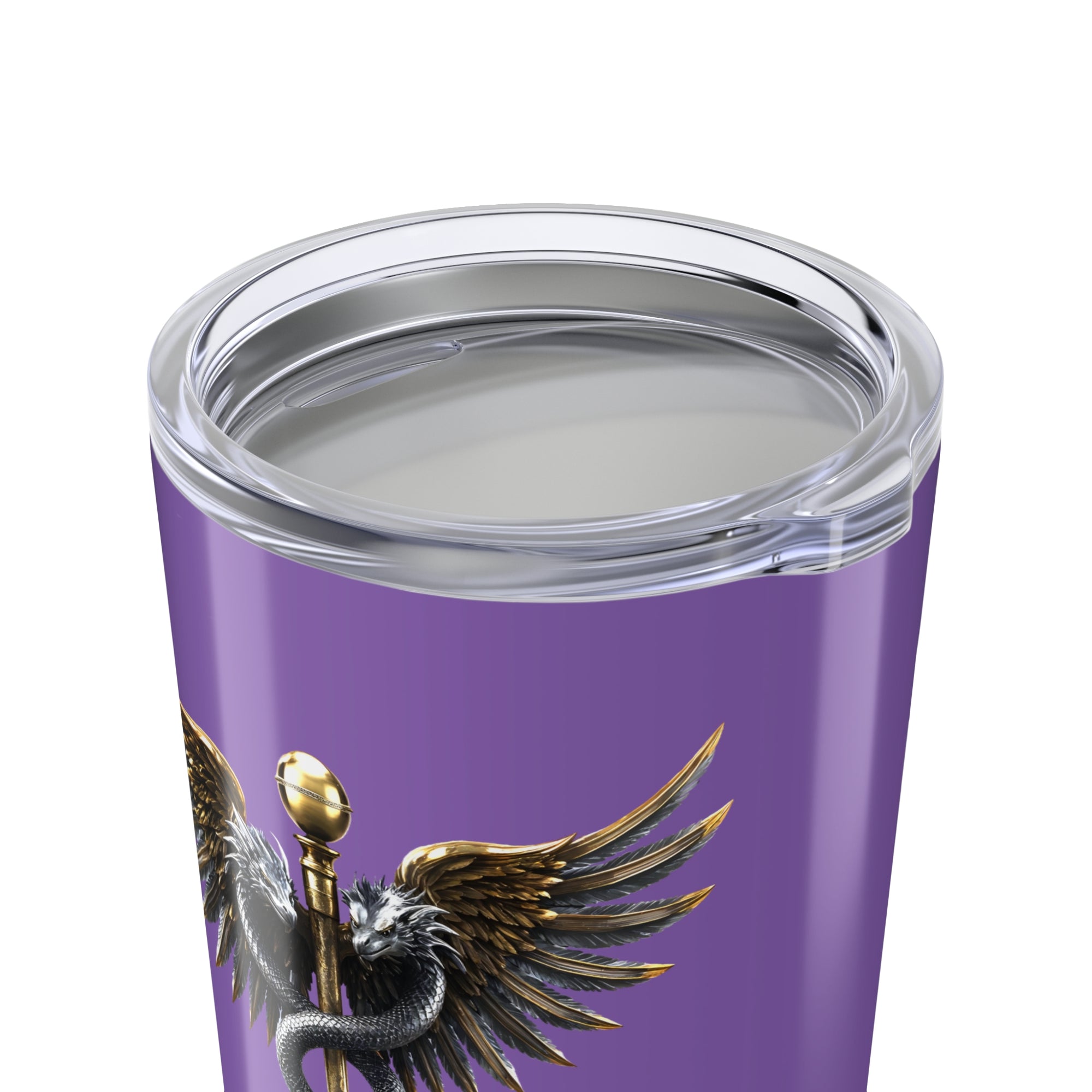 20oz Stainless Steel Tumbler – Light Purple Healer Wings Cup