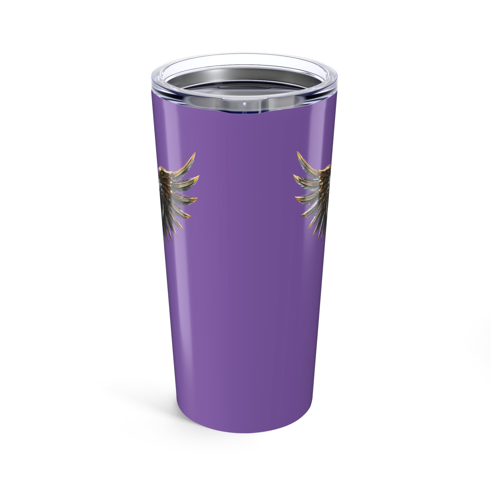 20oz Stainless Steel Tumbler – Light Purple Healer Wings Cup