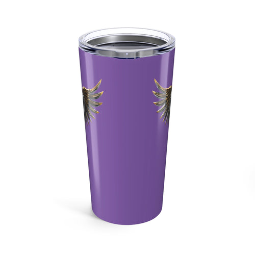 20oz Stainless Steel Tumbler – Light Purple Healer Wings Cup