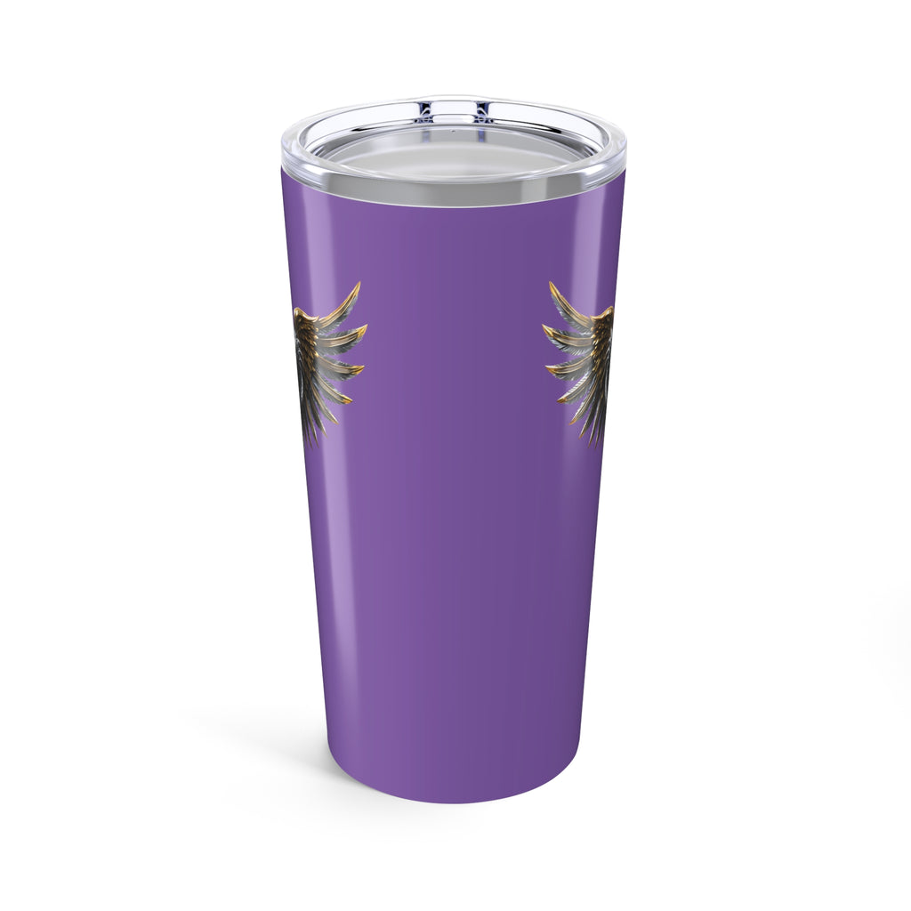 20oz Stainless Steel Tumbler – Light Purple Healer Wings Cup