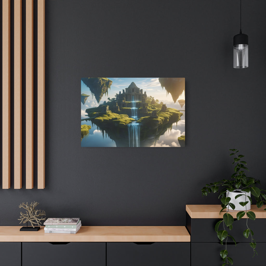 Fantasy Floating Islands Metal Wall Art – Epic Sky Decor