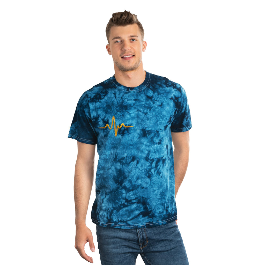 Nurse Hero Crystal Tie-Dye Shirt – Winged Caduceus Symbol Tee