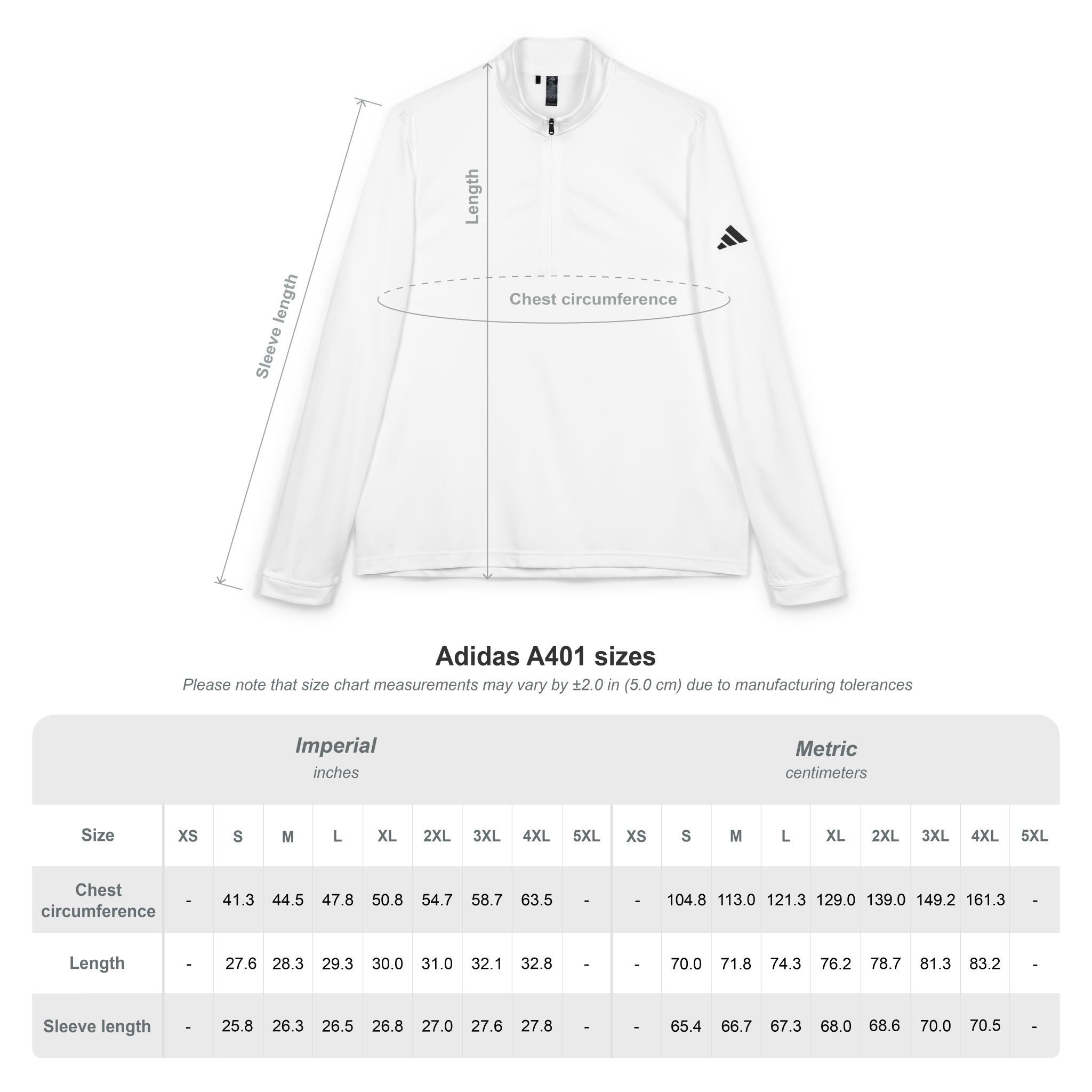 Adidas® Quarter-Zip Pullover for Healthcare Workers & EMTs