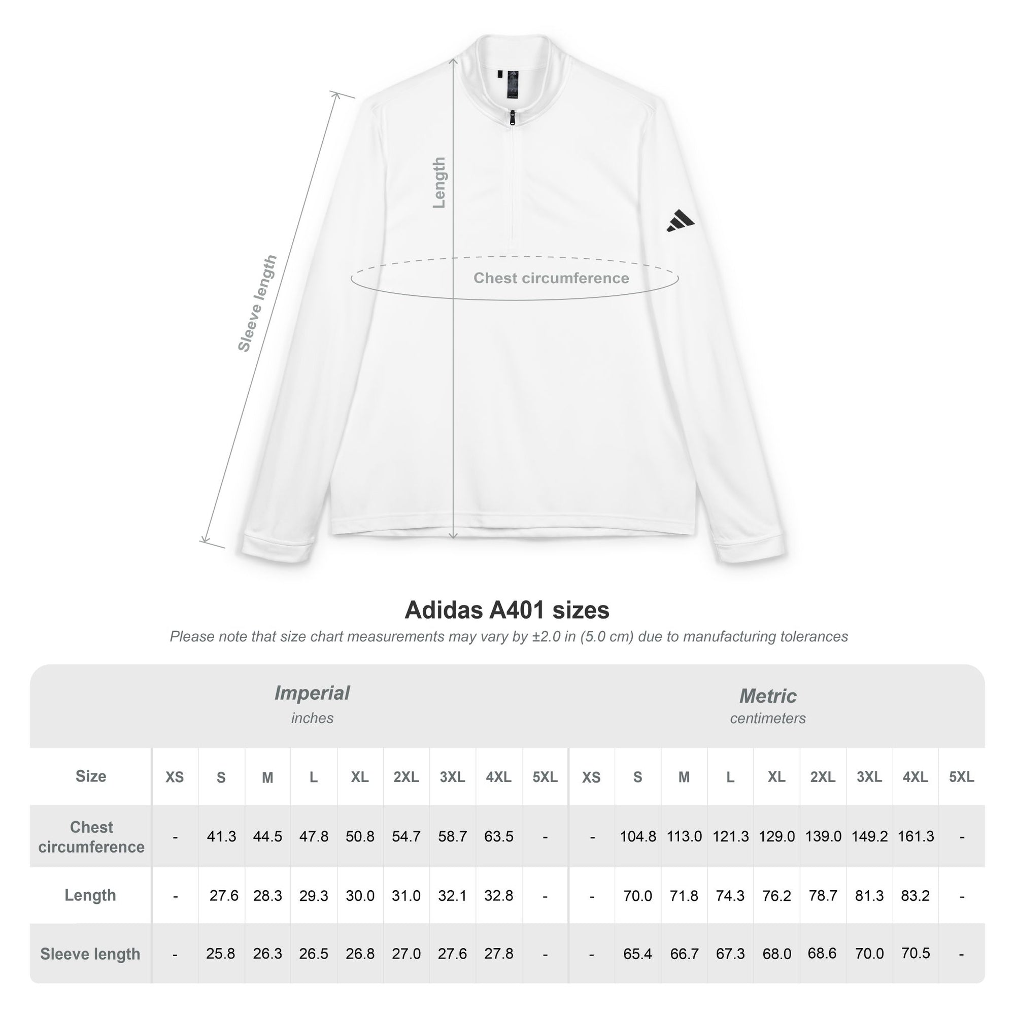 Adidas® Quarter-Zip Pullover for Healthcare Workers & EMTs
