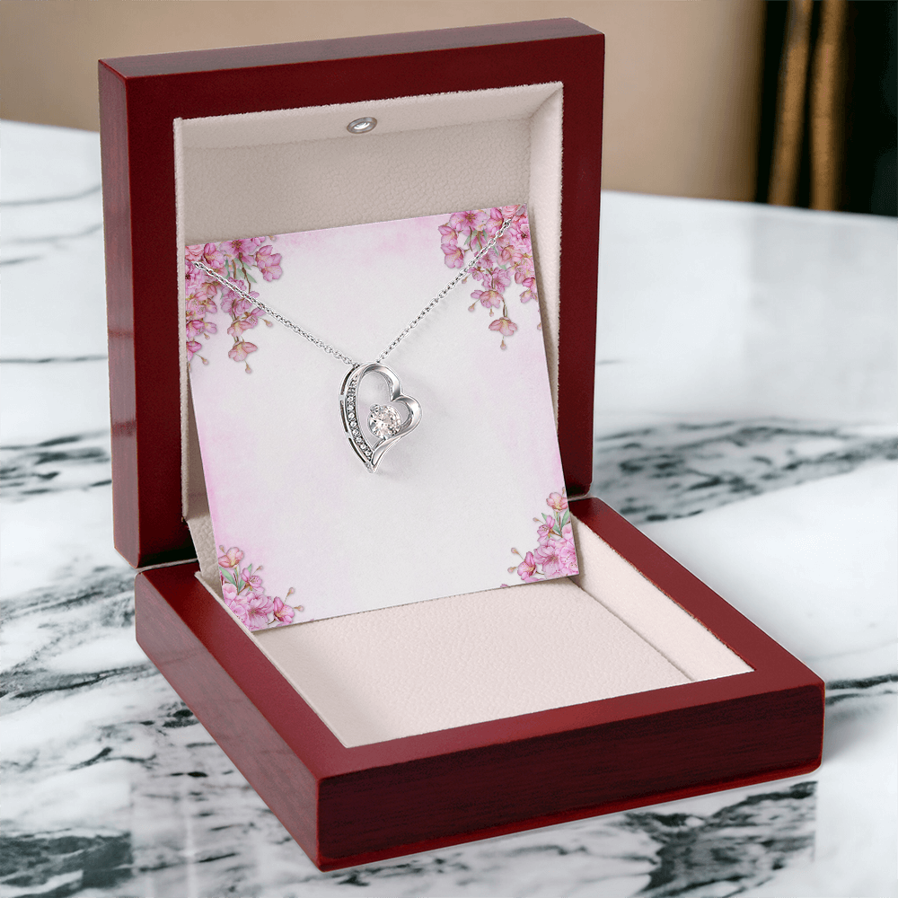 Healthcare Hero Love Necklace - White Gold Heart Pendant