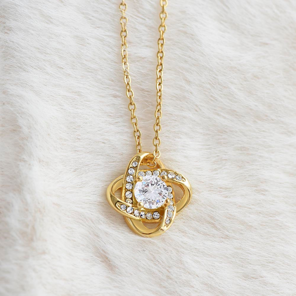 Healthcare Love Knot Necklace - Yellow Gold Necklace