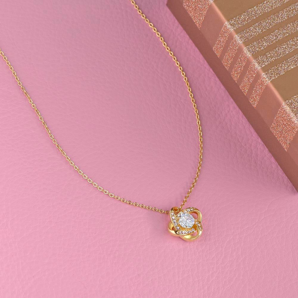Healthcare Love Knot Necklace - Yellow Gold Necklace