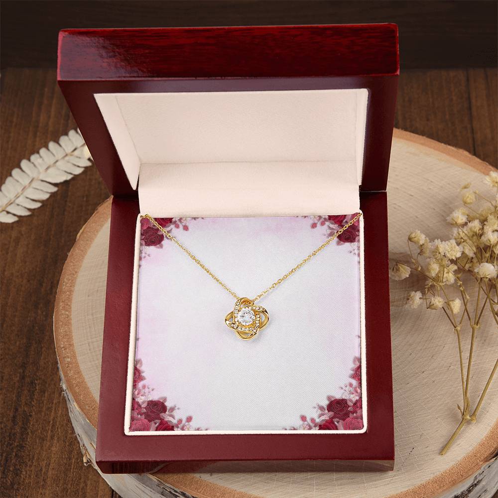 Healthcare Love Knot Necklace - Yellow Gold Necklace