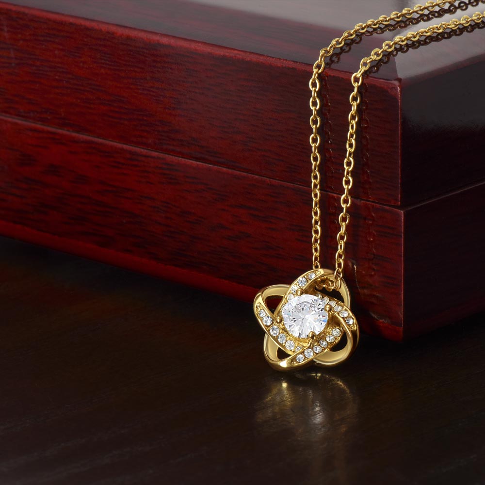 Healthcare Love Knot Necklace - Yellow Gold Necklace