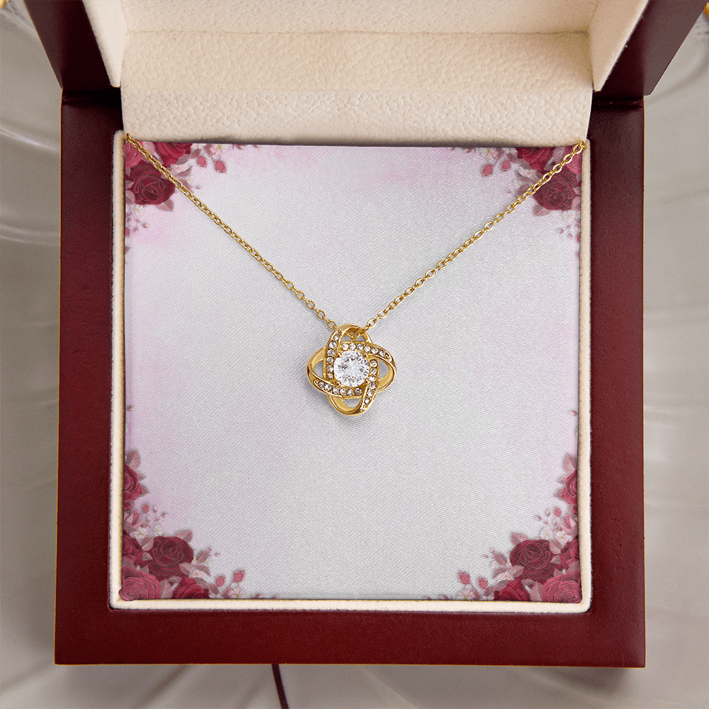 Healthcare Love Knot Necklace - Yellow Gold Necklace
