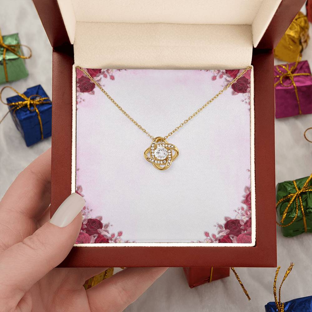 Healthcare Love Knot Necklace - Yellow Gold Necklace