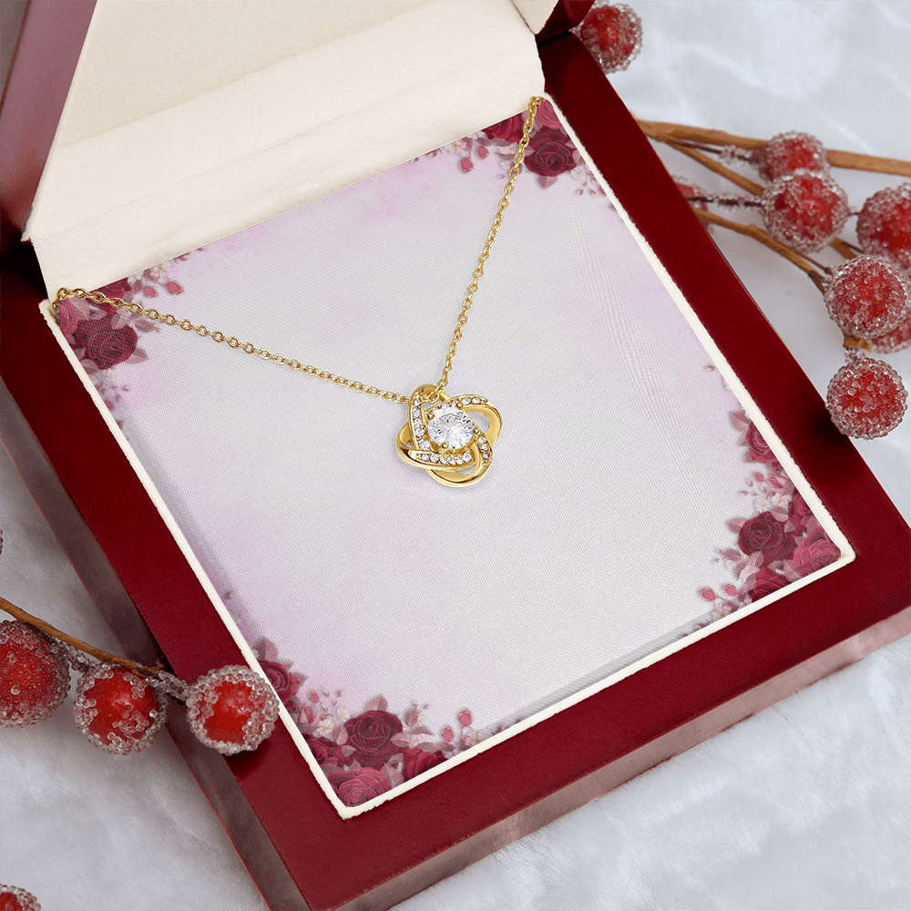 Healthcare Love Knot Necklace - Yellow Gold Necklace