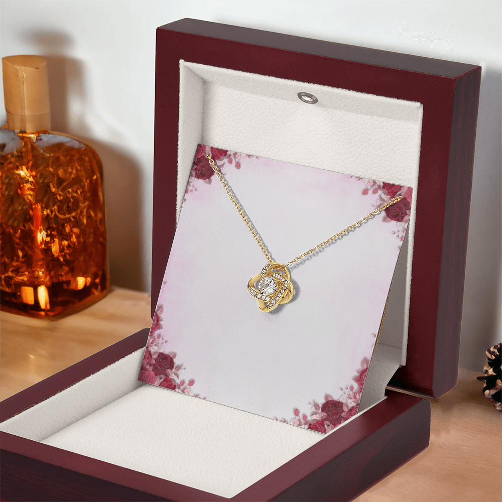 Healthcare Love Knot Necklace - Yellow Gold Necklace