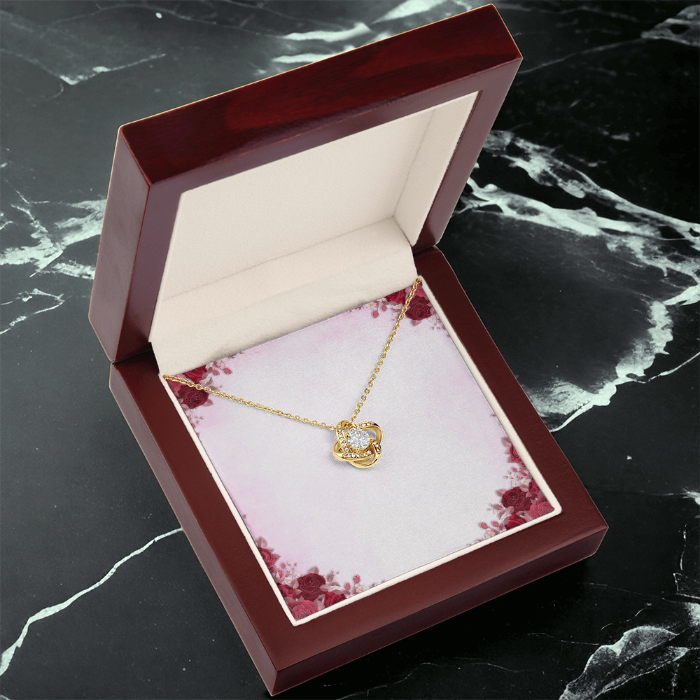 Healthcare Love Knot Necklace - Yellow Gold Necklace