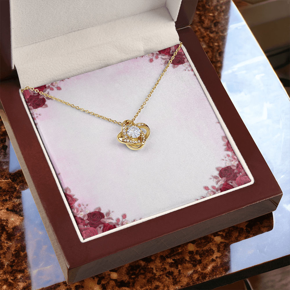 Healthcare Love Knot Necklace - Yellow Gold Necklace