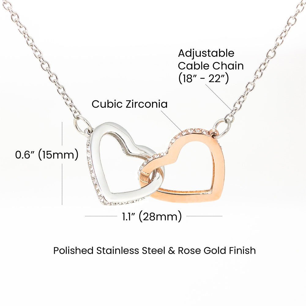 Nurse Heart Necklace – Interlocking Pendant for Healthcare Heroes