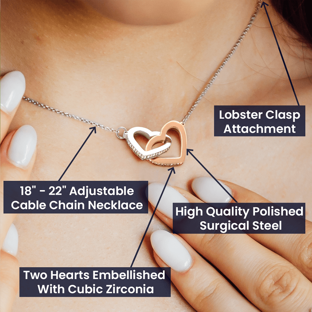 Nurse Heart Necklace – Interlocking Pendant for Healthcare Heroes