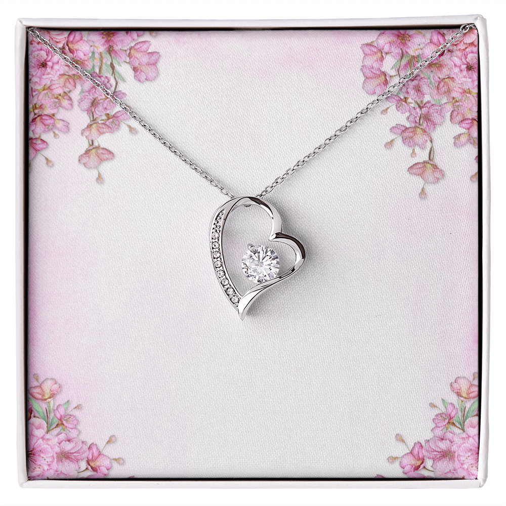 Healthcare Hero Love Necklace - White Gold Heart Pendant