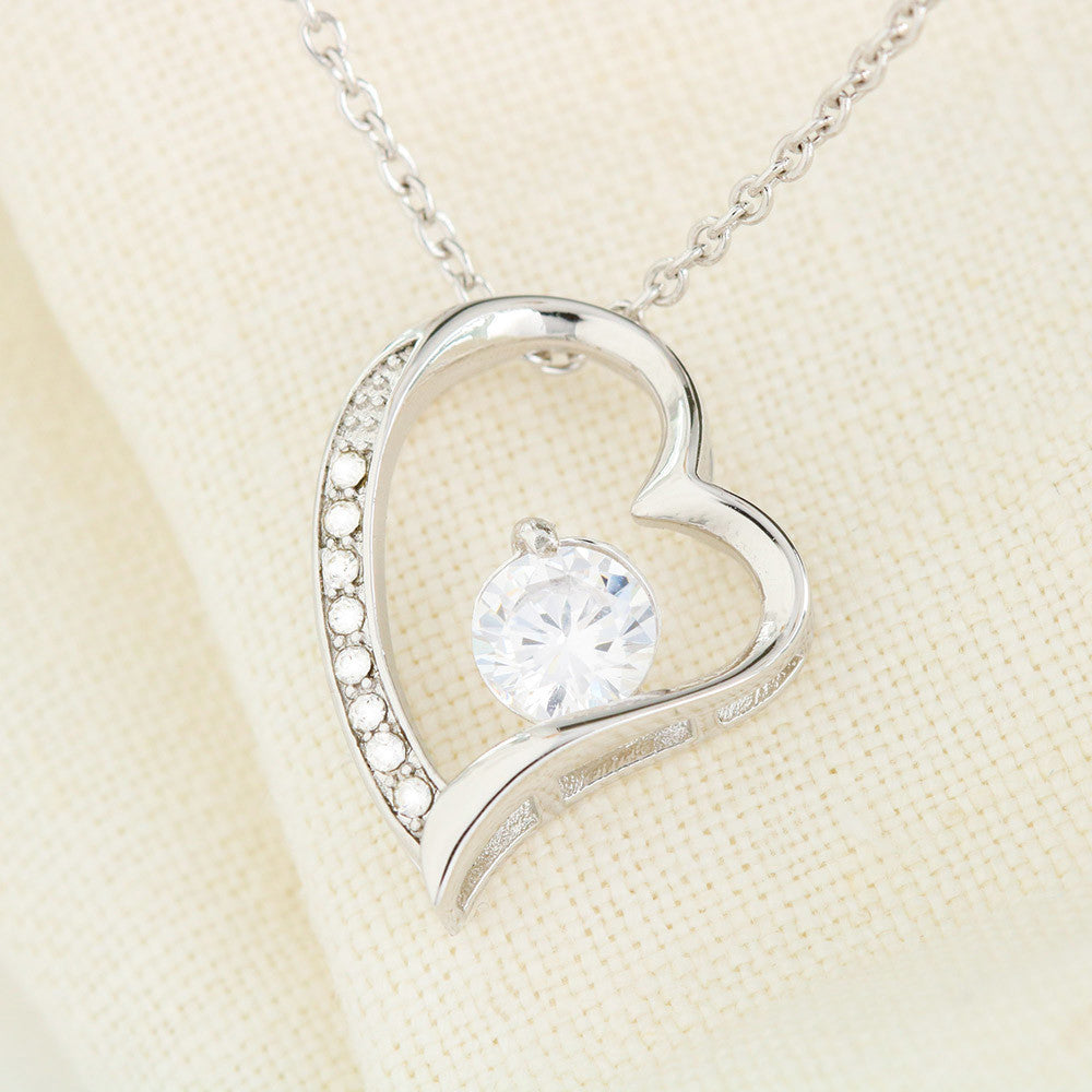 Healthcare Hero Love Necklace - White Gold Heart Pendant