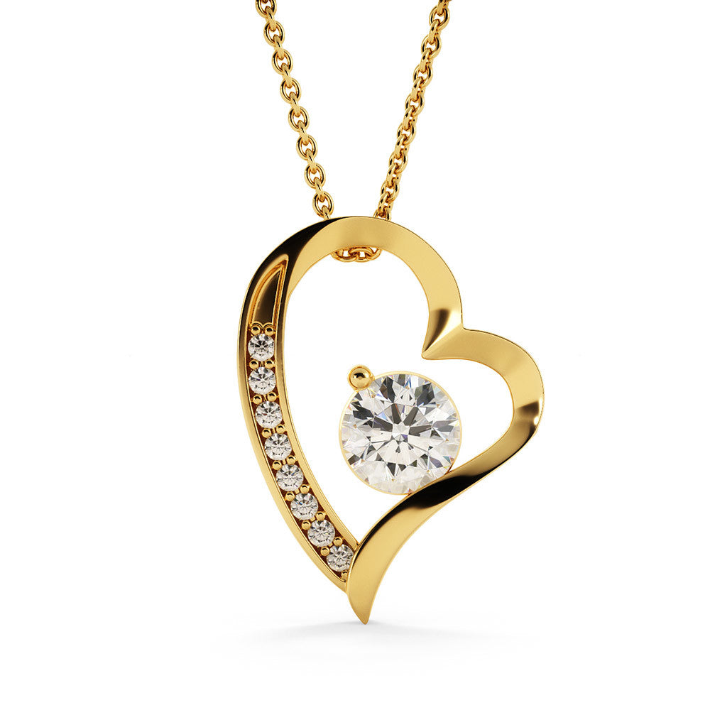 Healthcare Hero Love Necklace - Yellow Gold Heart Pendant